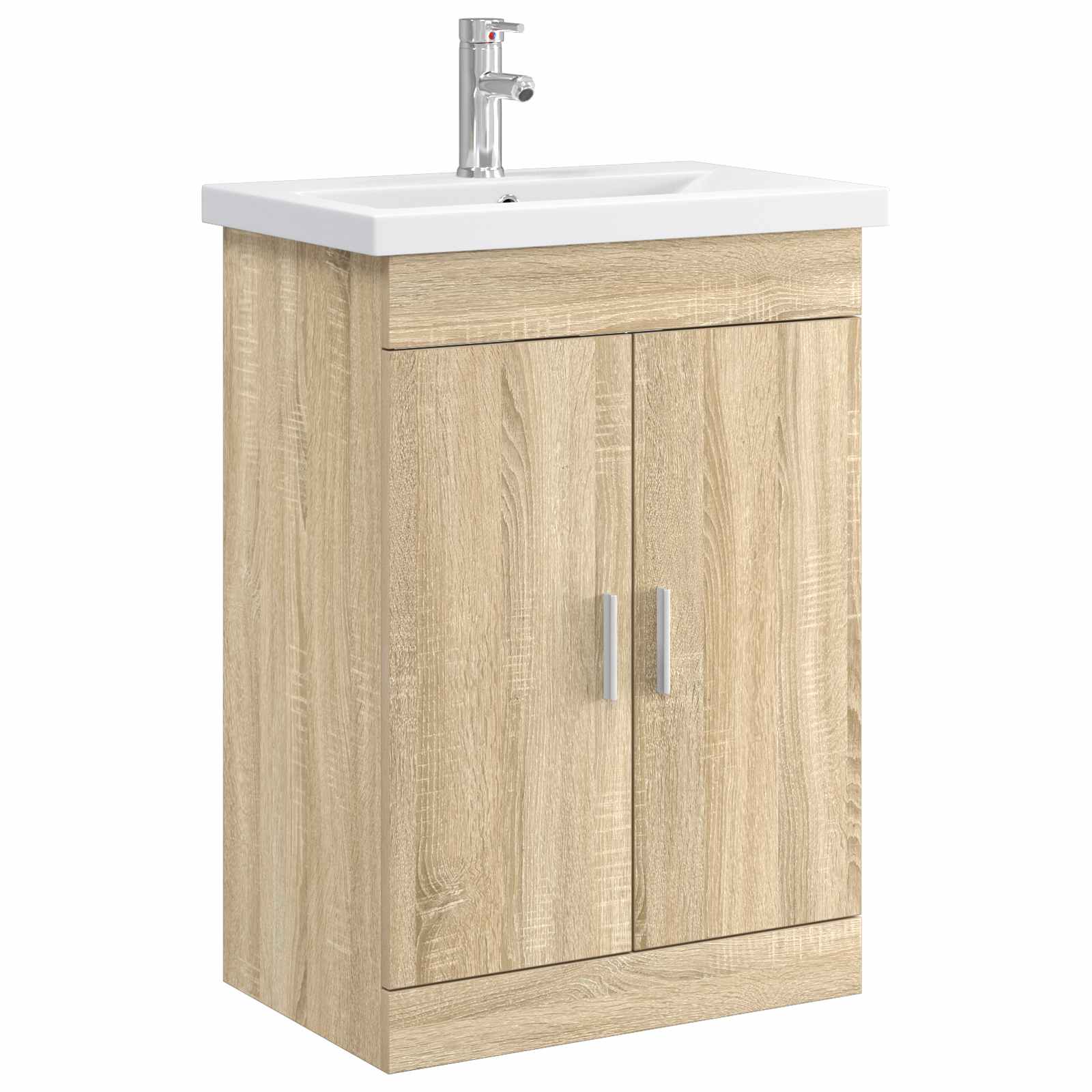 Ensemble de mobilier de salle de bain Chêne Sonoma