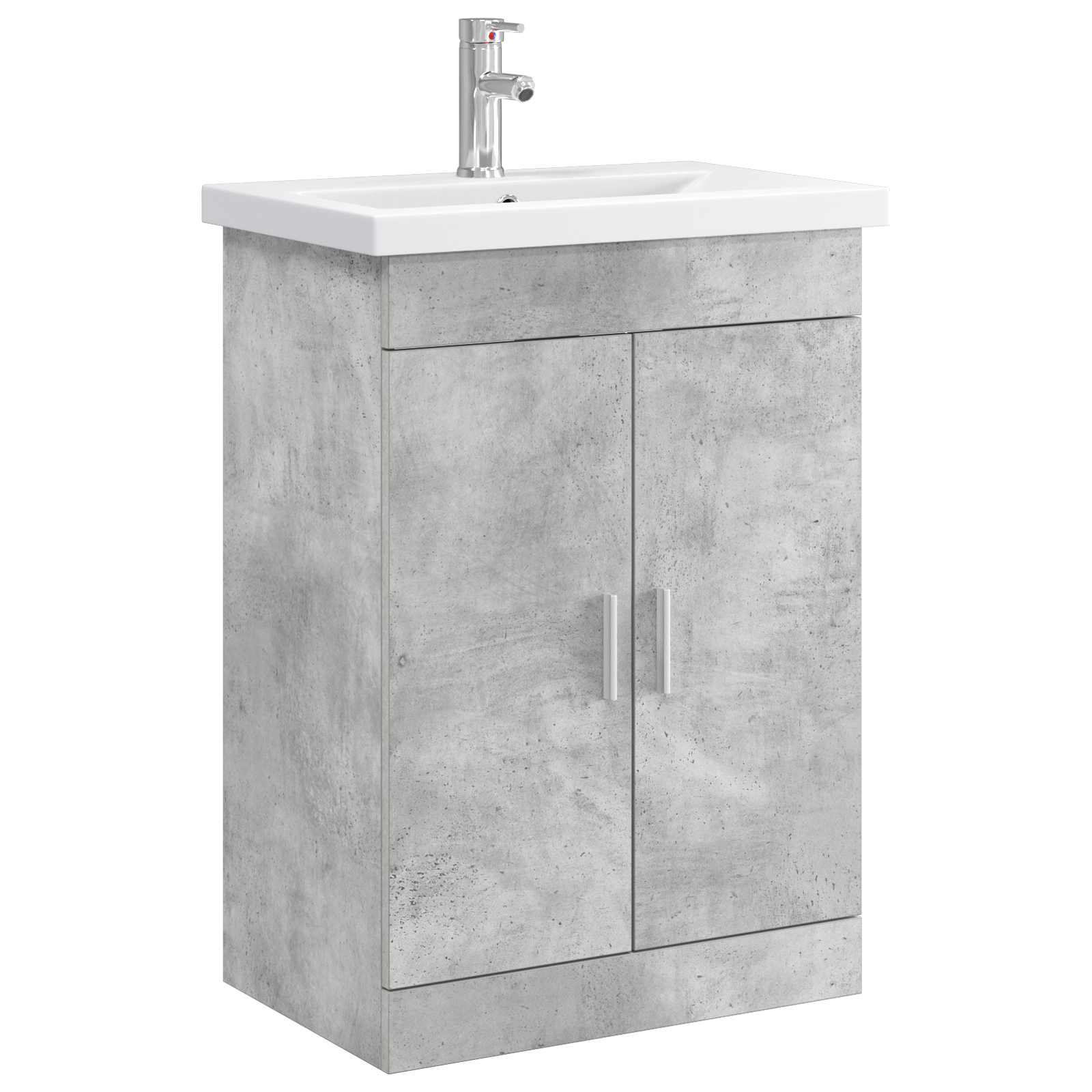 Ensemble de mobilier de salle de bain Gris béton