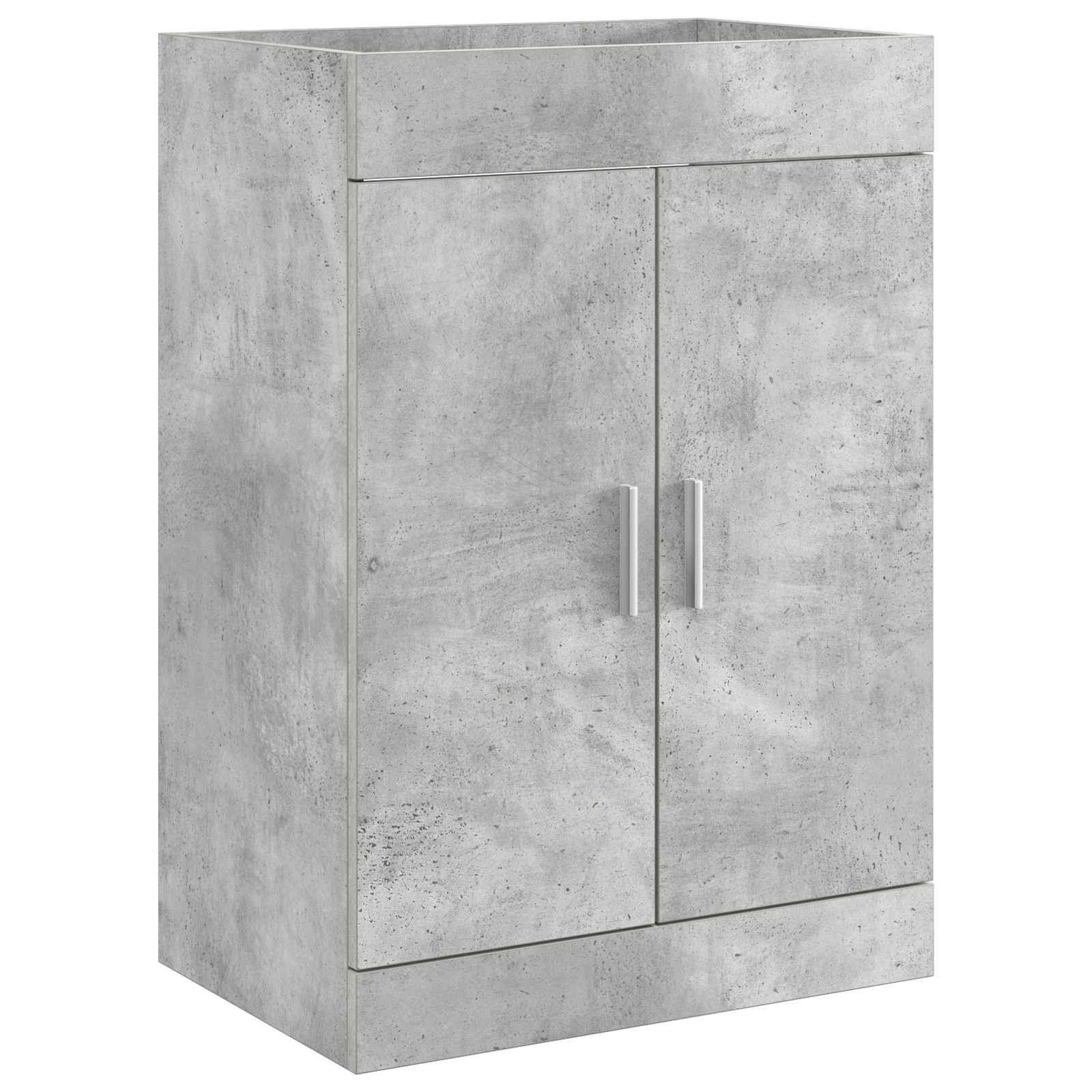 Ensemble de mobilier de salle de bain Gris béton