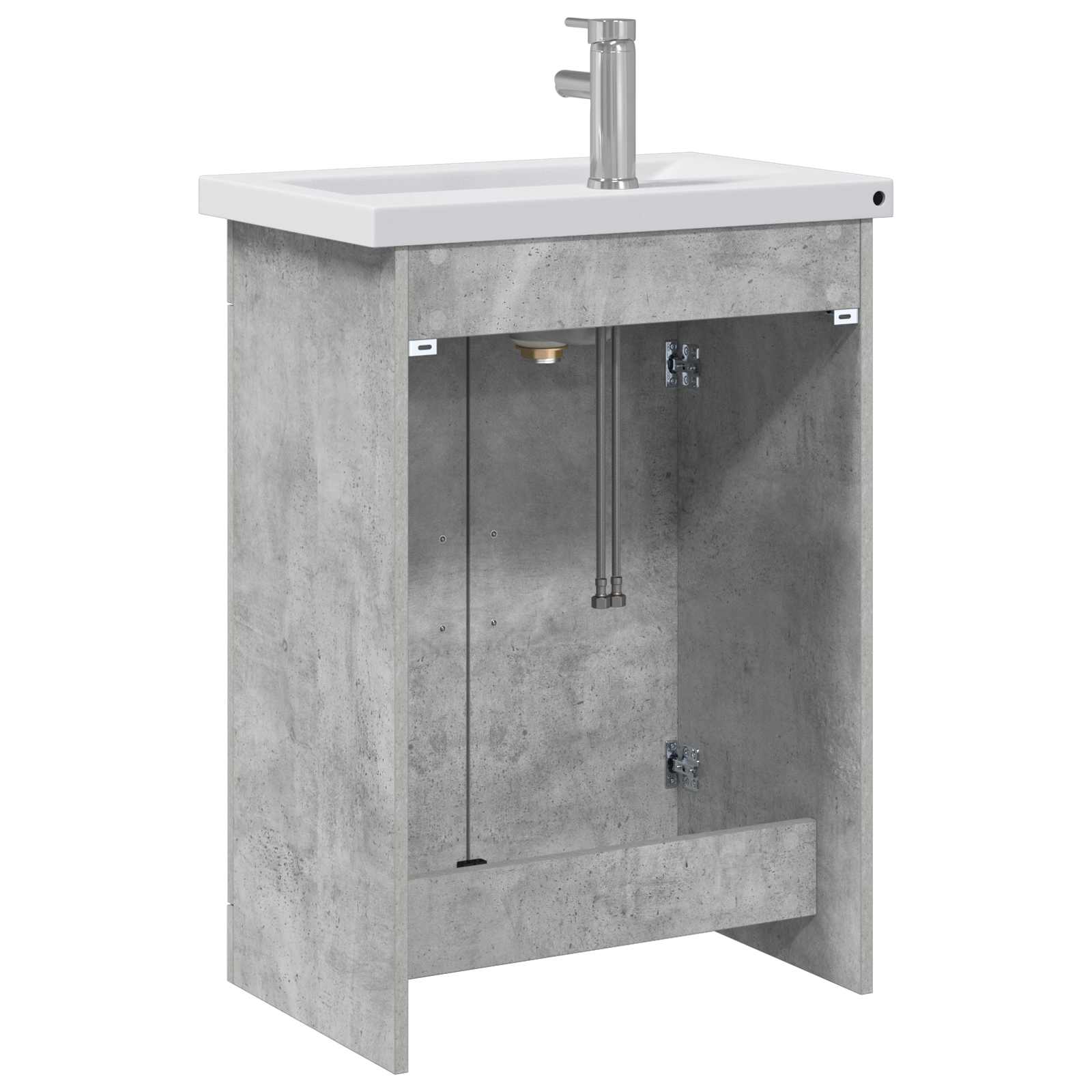 Ensemble de mobilier de salle de bain Gris béton