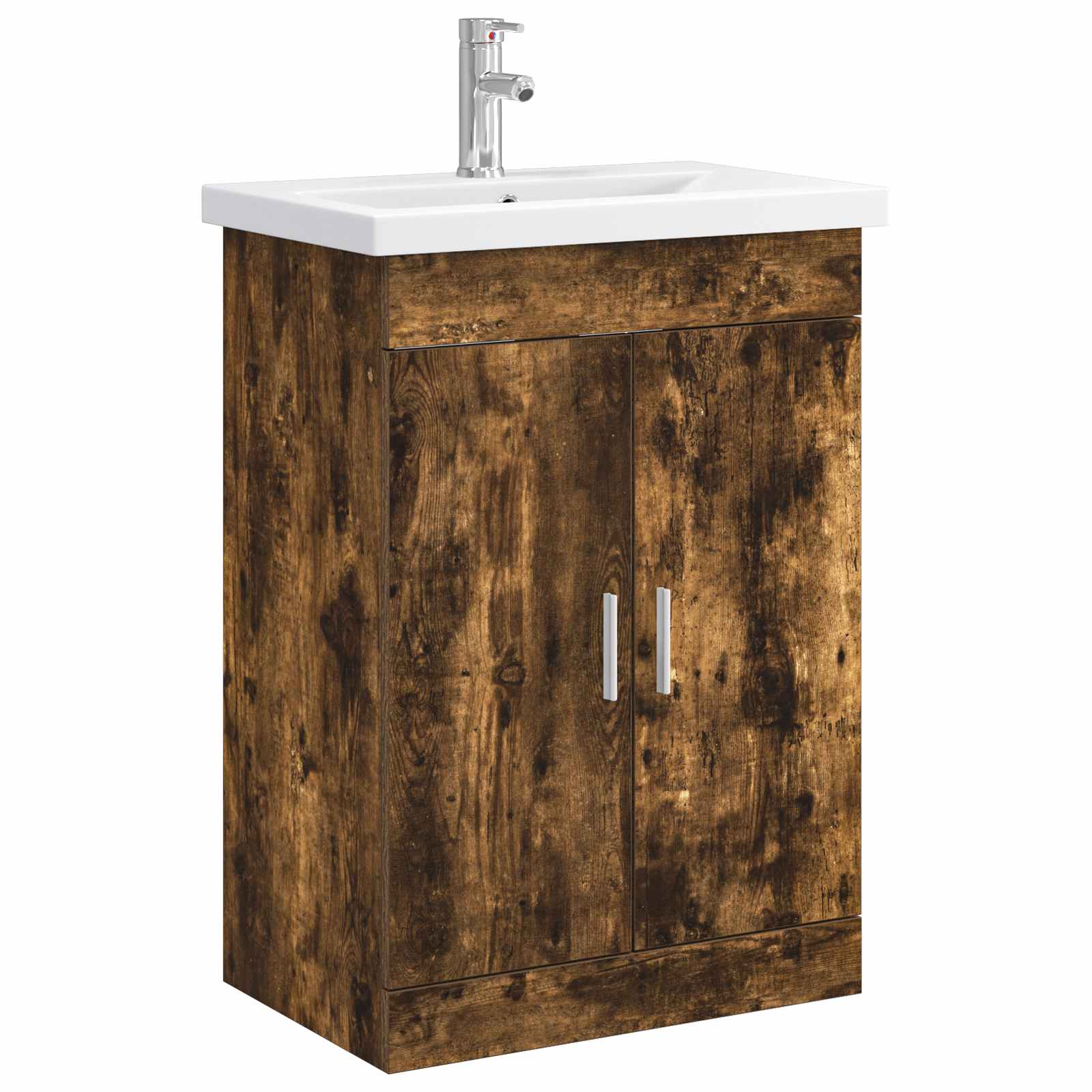Ensemble de mobilier de salle de bain Chêne fumé