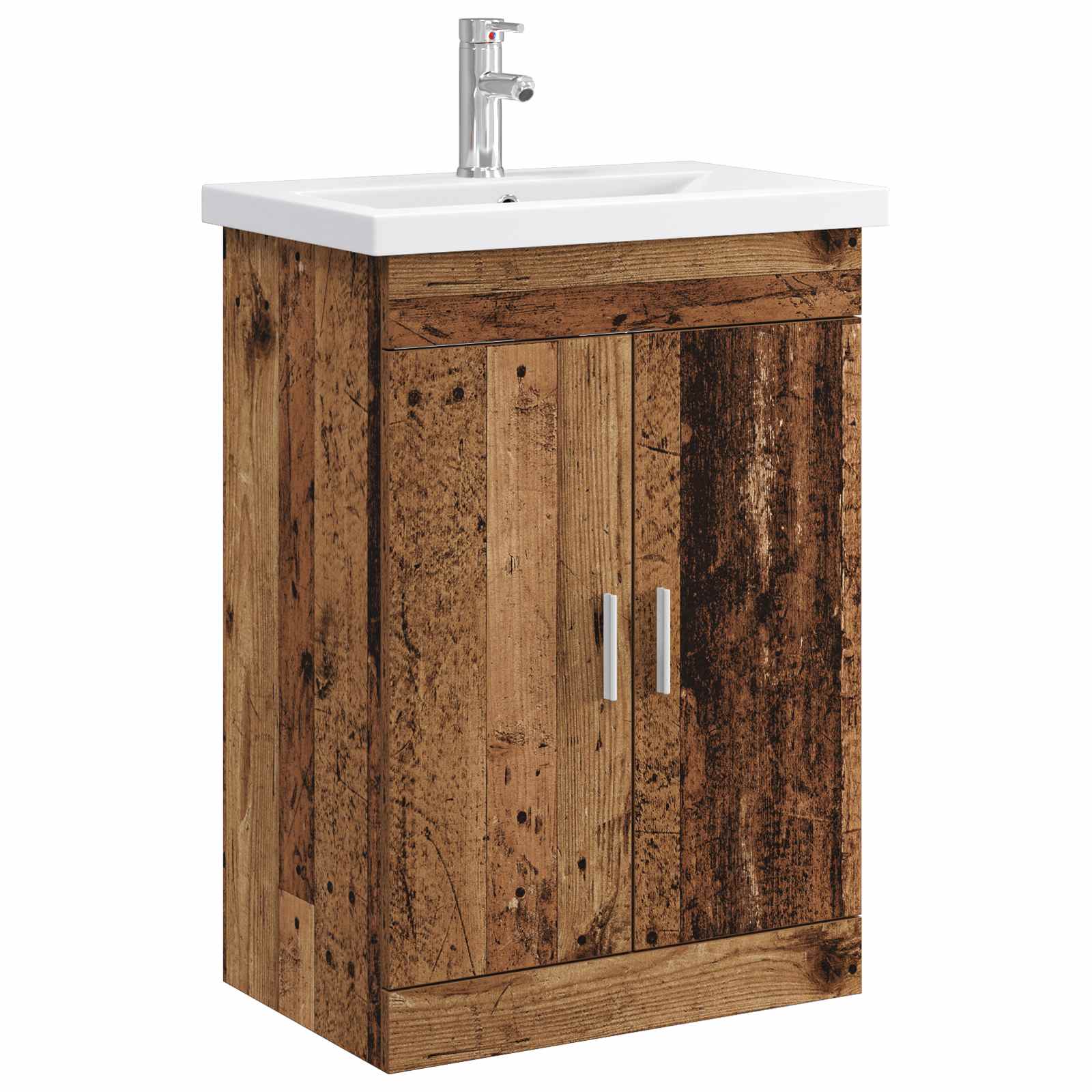 Ensemble de mobilier de salle de bain Bois ancien