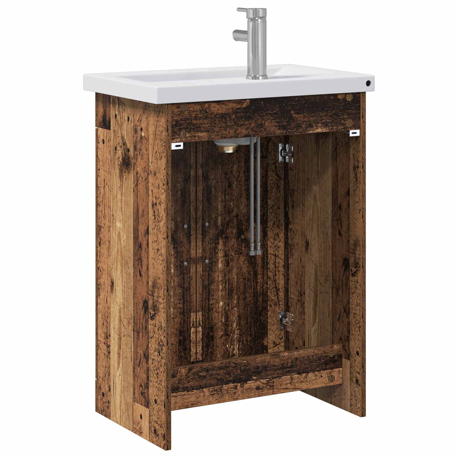 Ensemble de mobilier de salle de bain Bois ancien