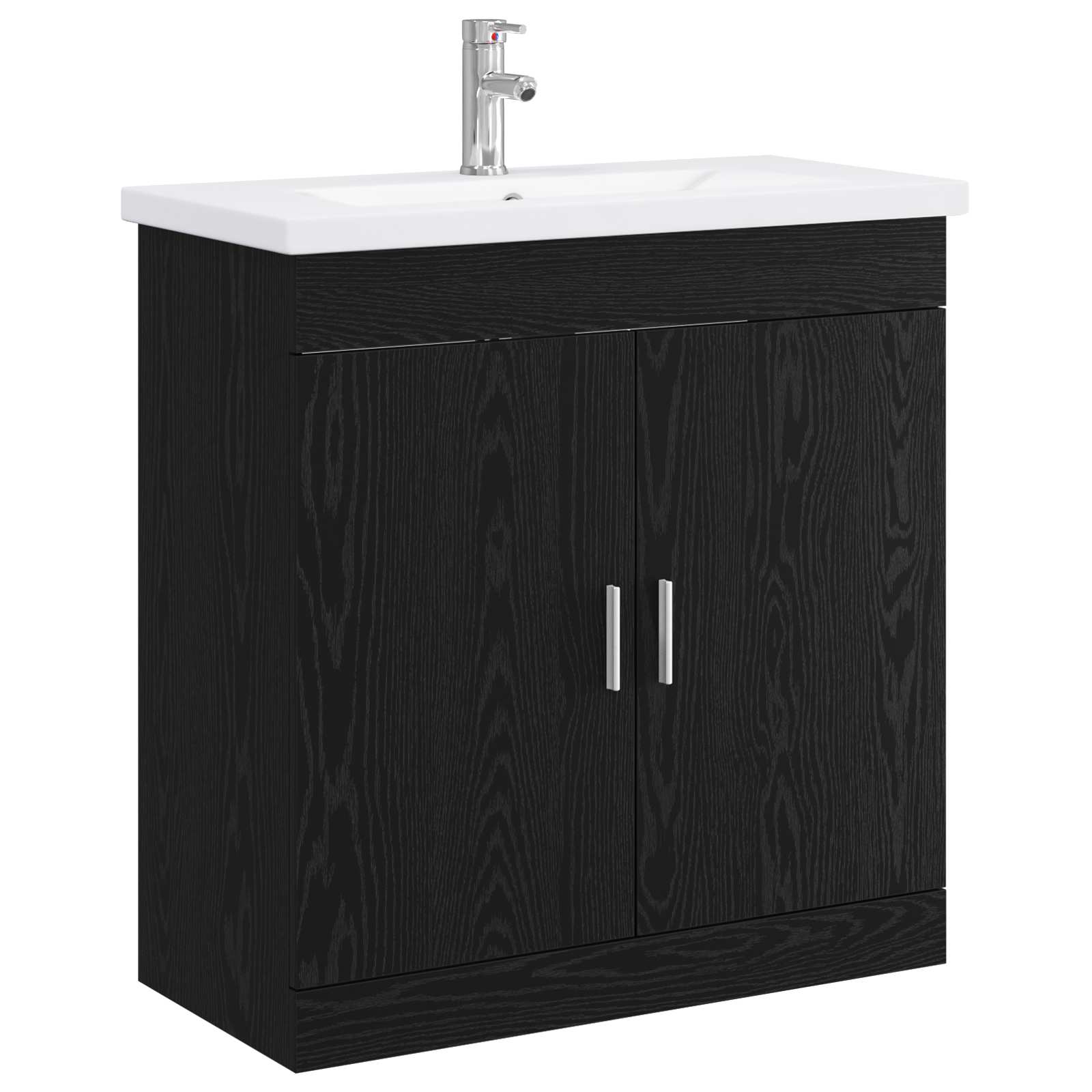 Ensemble de mobilier de salle de bain Chêne noir