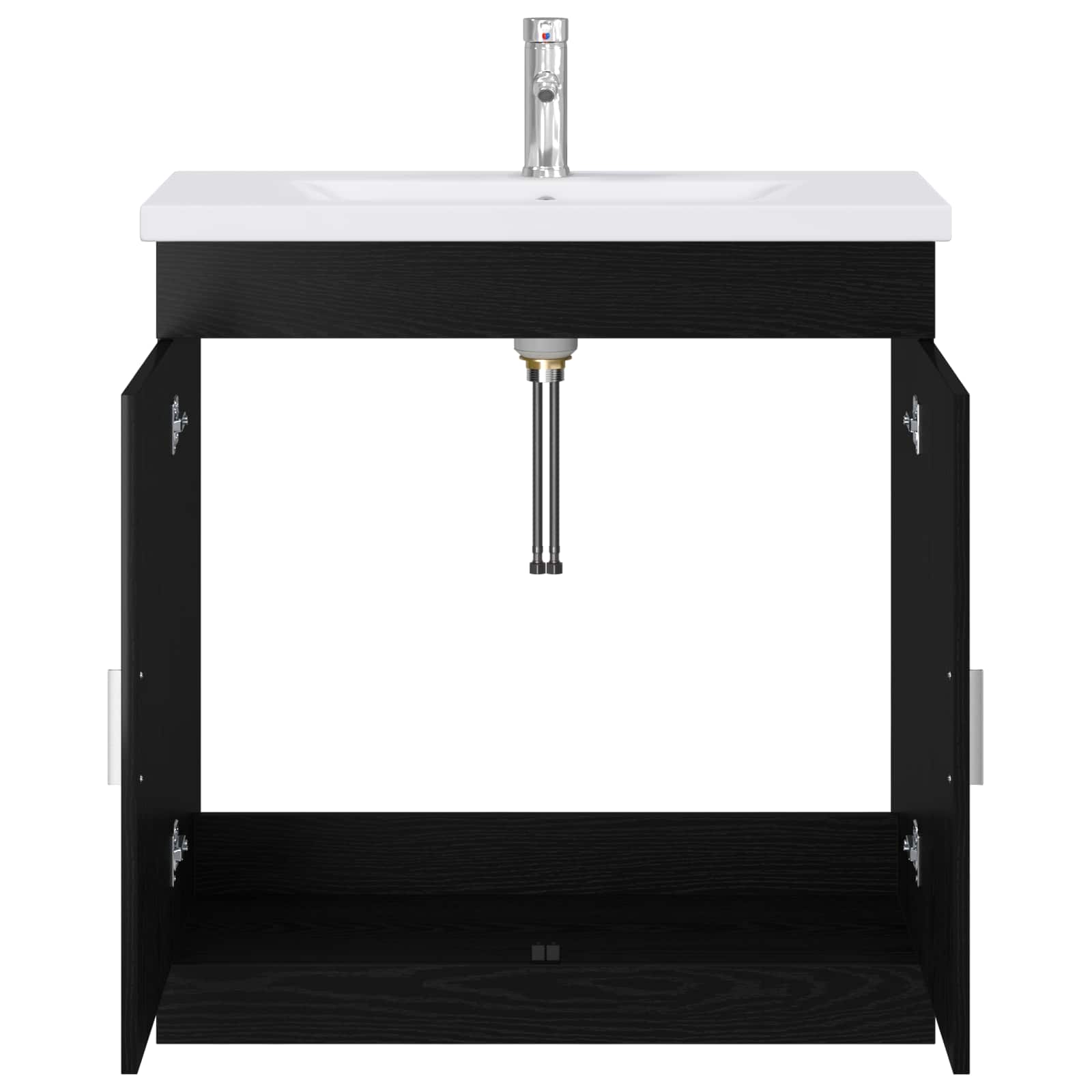 Ensemble de mobilier de salle de bain Chêne noir