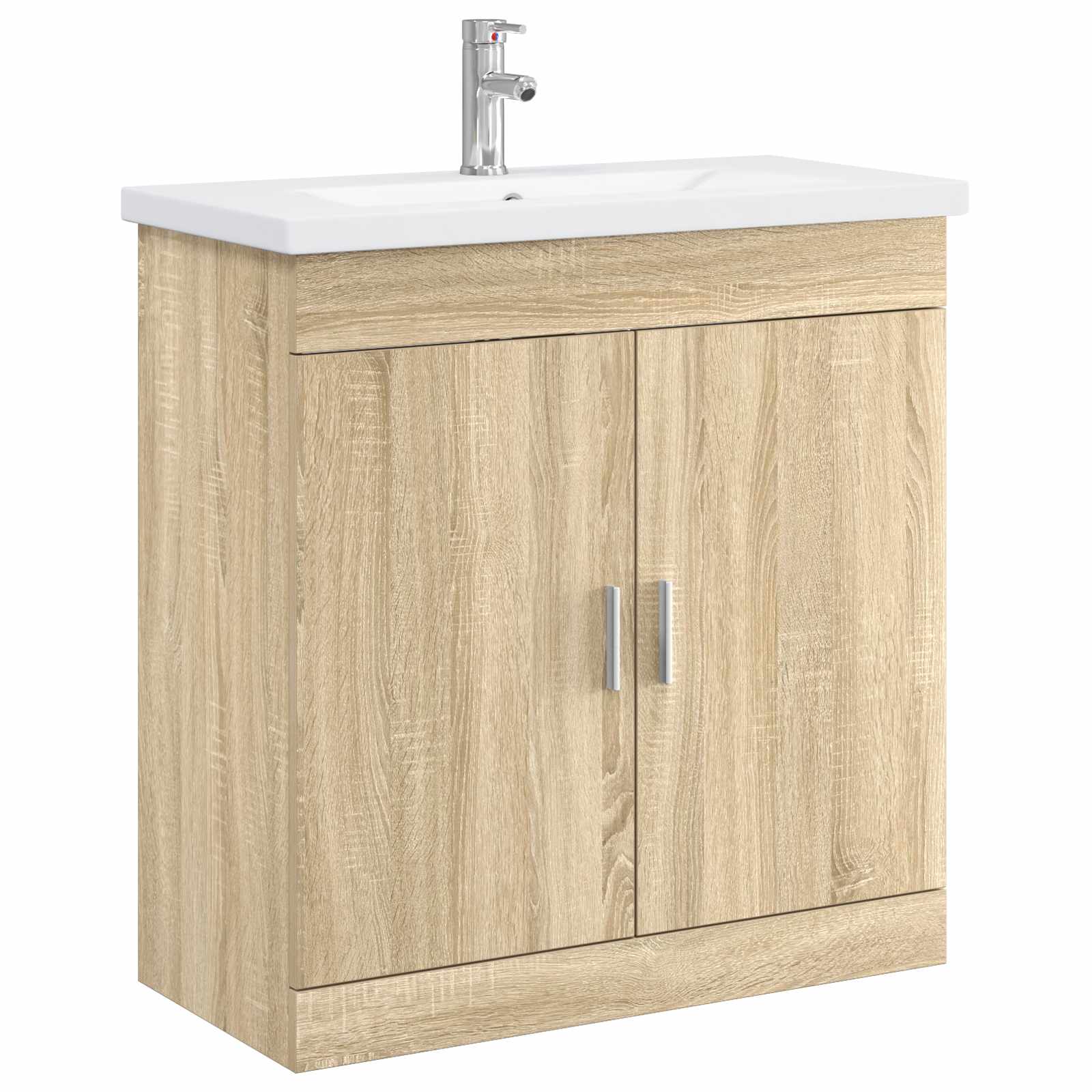 Ensemble de mobilier de salle de bain Chêne Sonoma