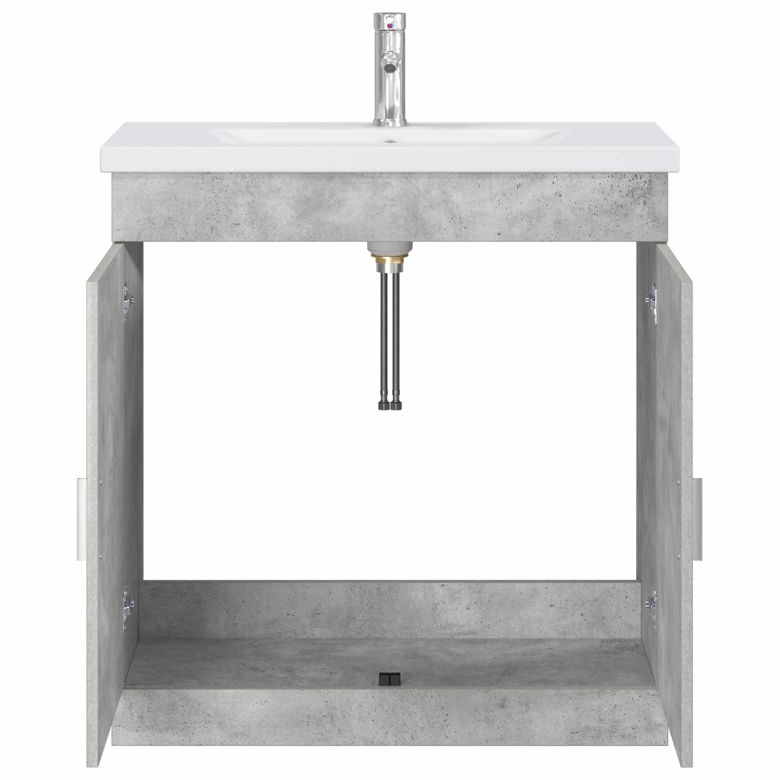 Ensemble de mobilier de salle de bain Gris béton