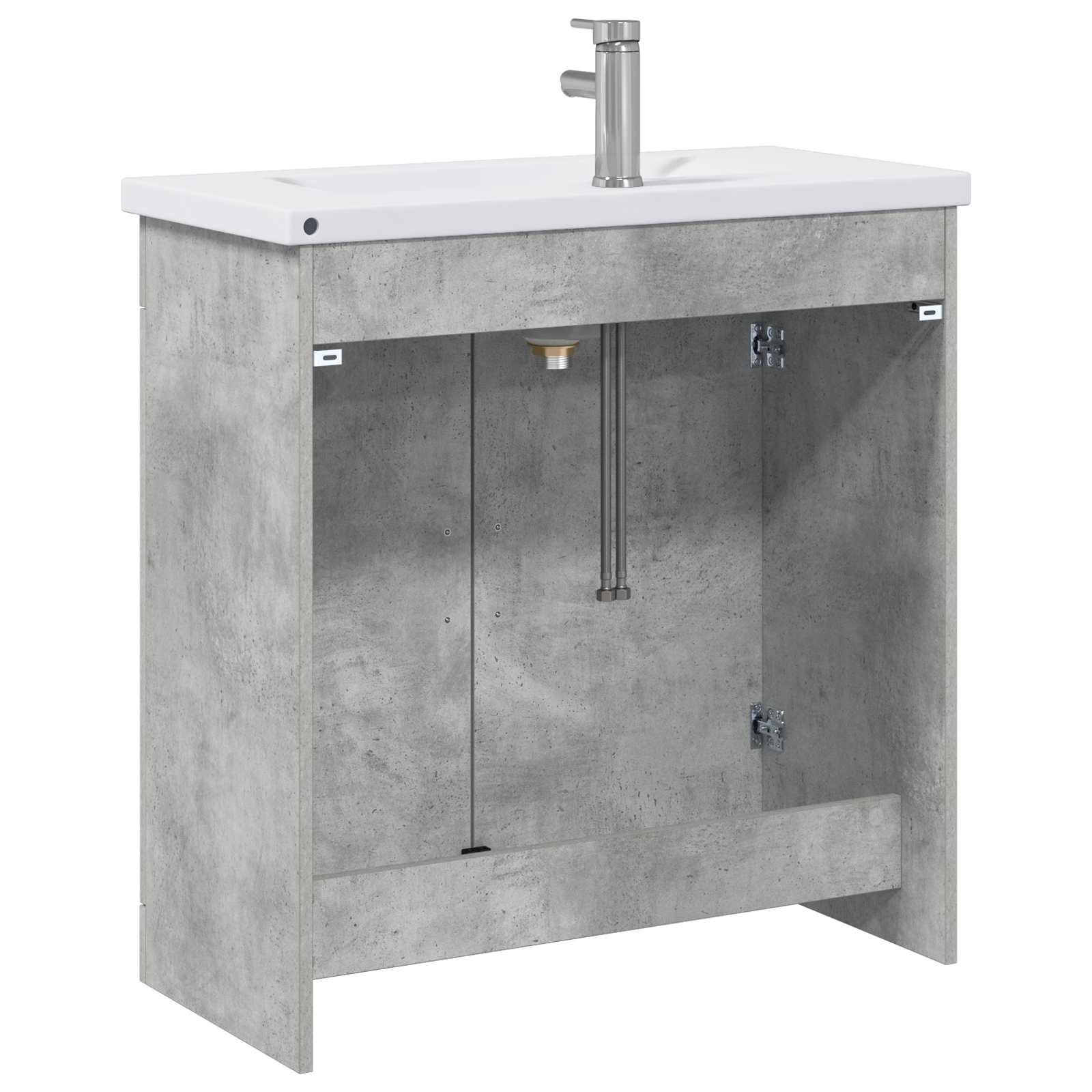 Ensemble de mobilier de salle de bain Gris béton