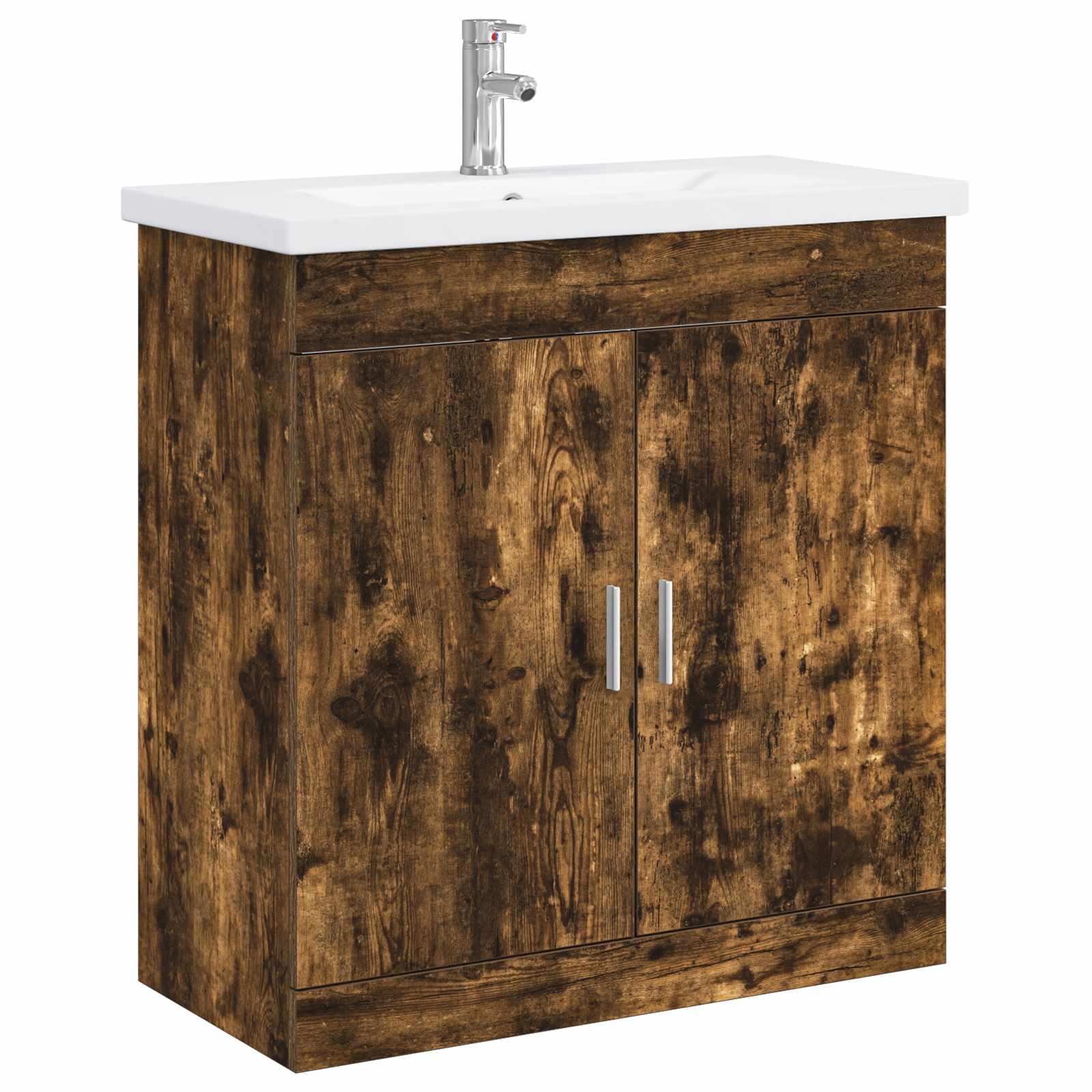 Ensemble de mobilier de salle de bain Chêne fumé