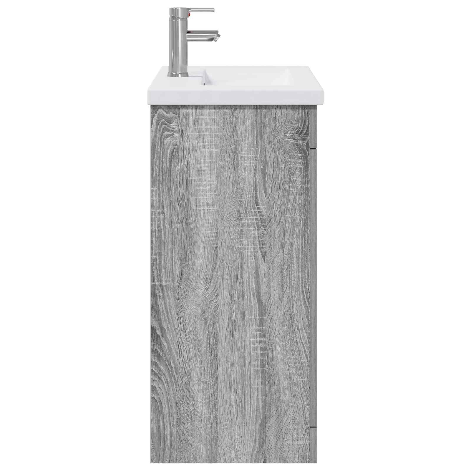 Ensemble de mobilier de salle de bain Sonoma gris