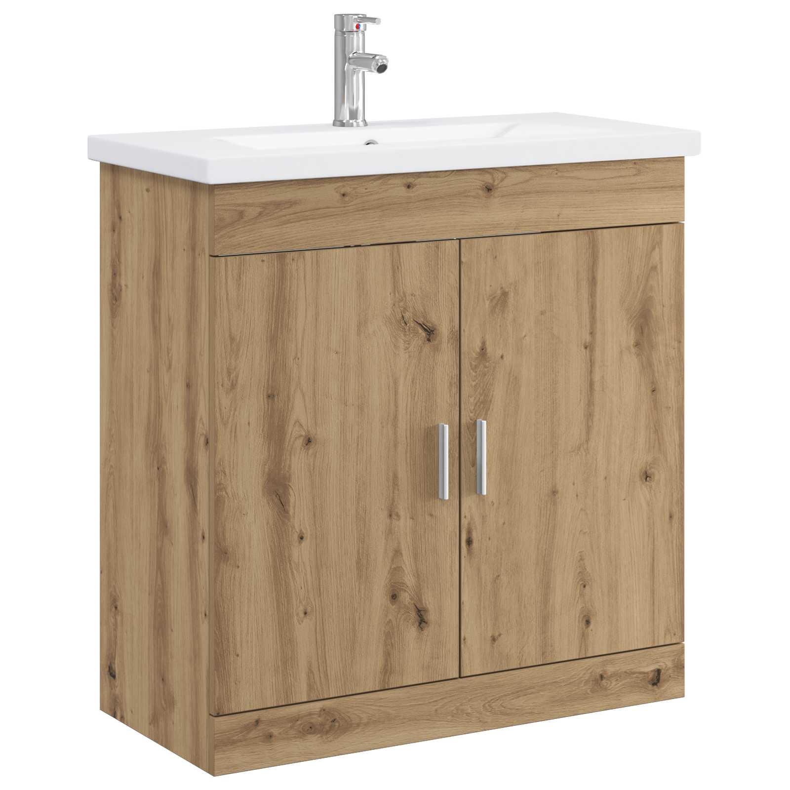 Ensemble de mobilier de salle de bain Chêne artisanal