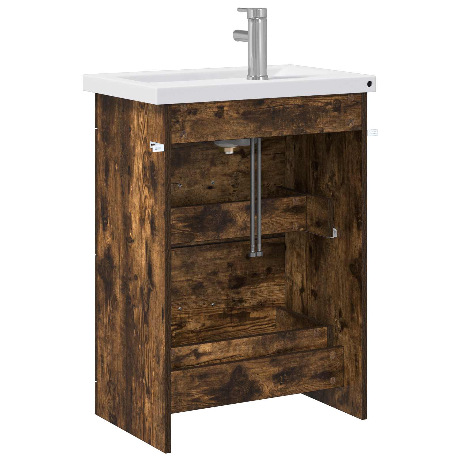 Ensemble de mobilier de salle de bain Chêne fumé