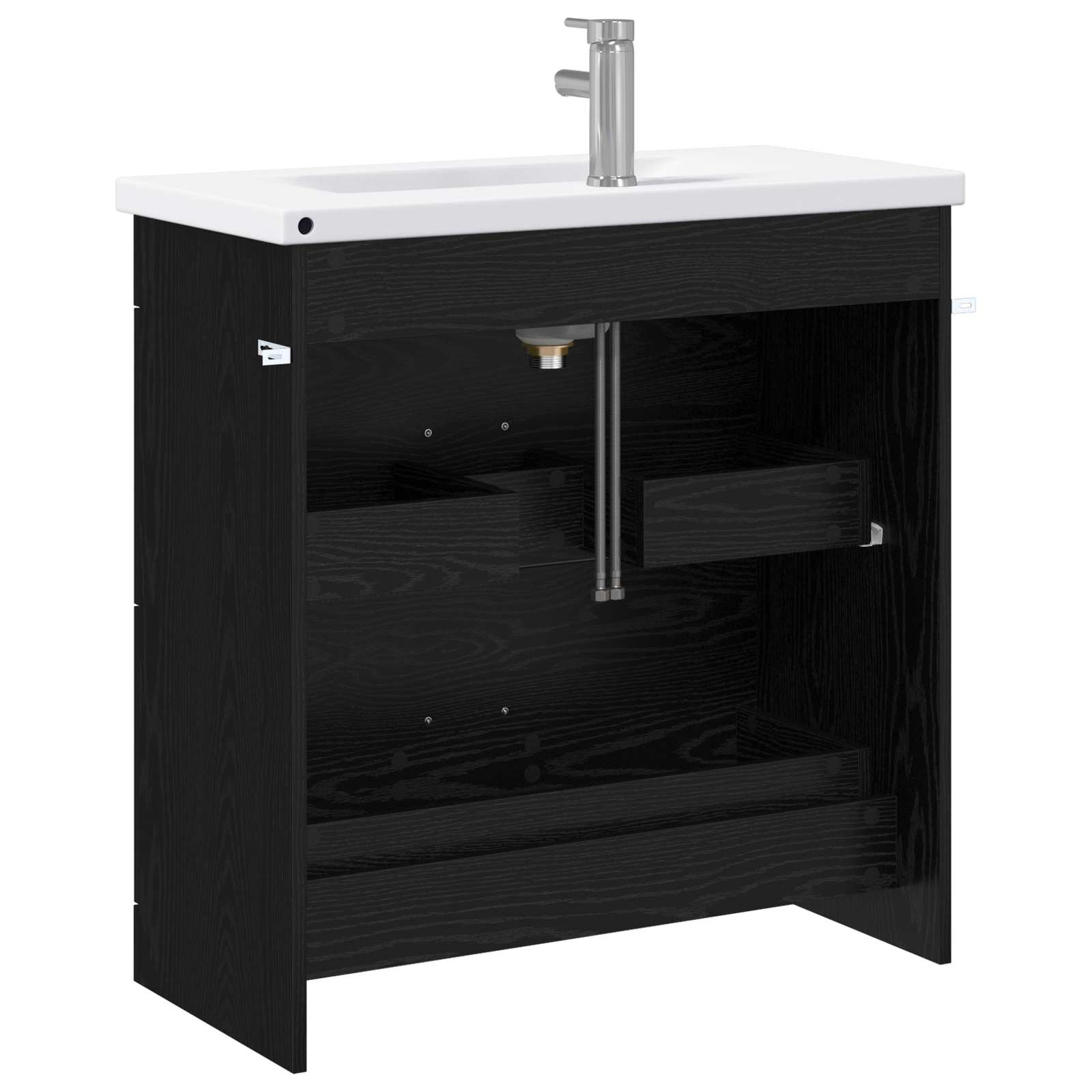 Ensemble de mobilier de salle de bain Chêne noir