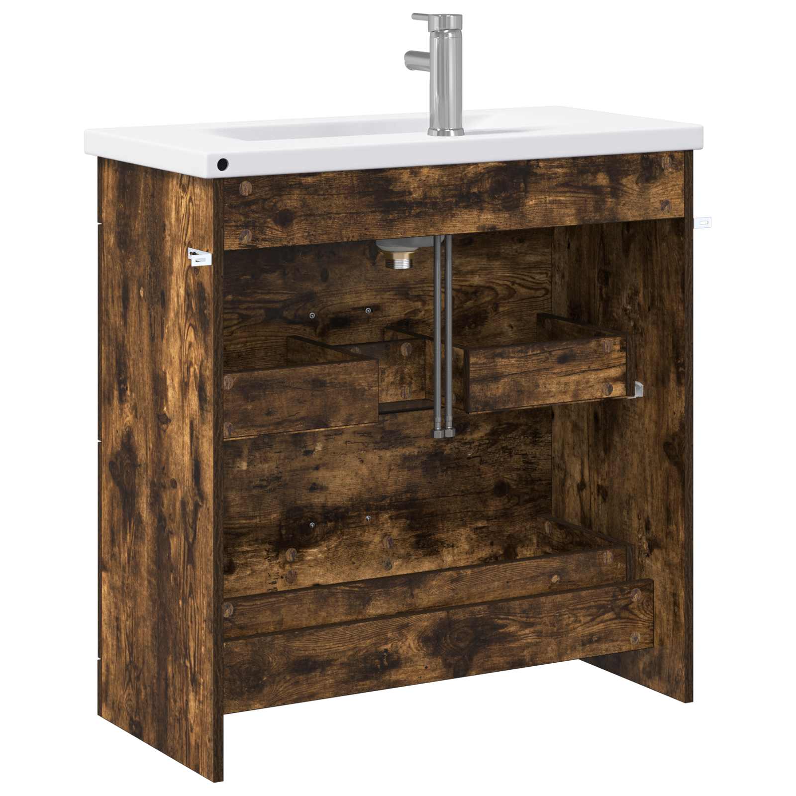 Ensemble de mobilier de salle de bain Chêne fumé