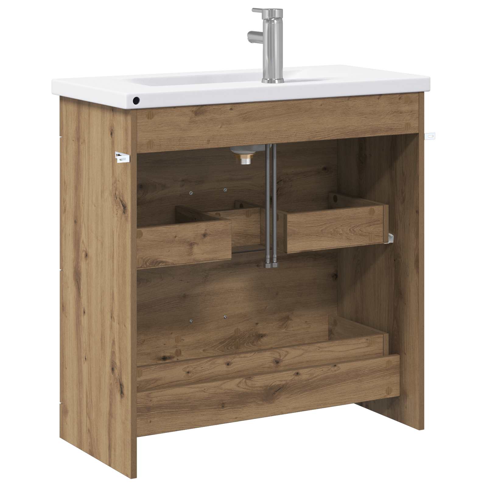 Ensemble de mobilier de salle de bain Chêne artisanal