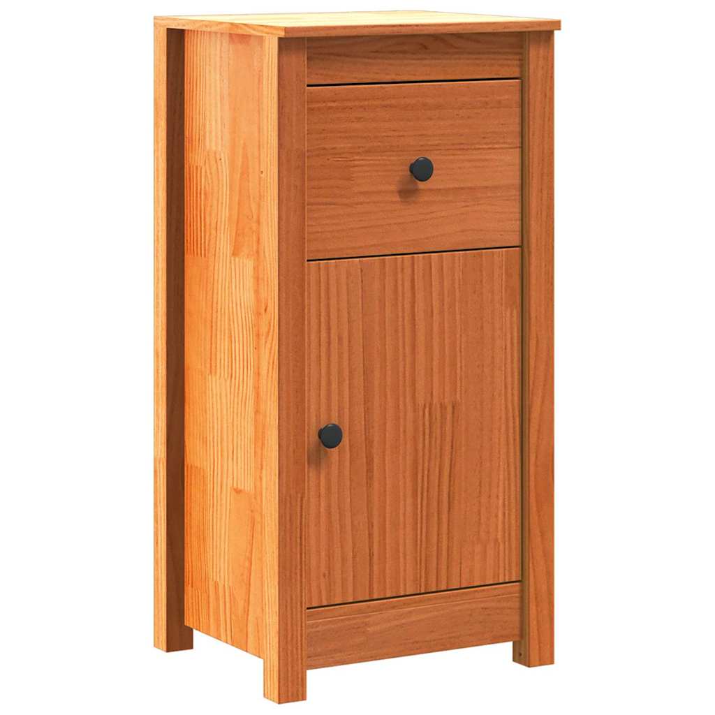 Buffet avec tiroir Brun cire 39 x 34,5 x 80 cm Pin massif - XIOS