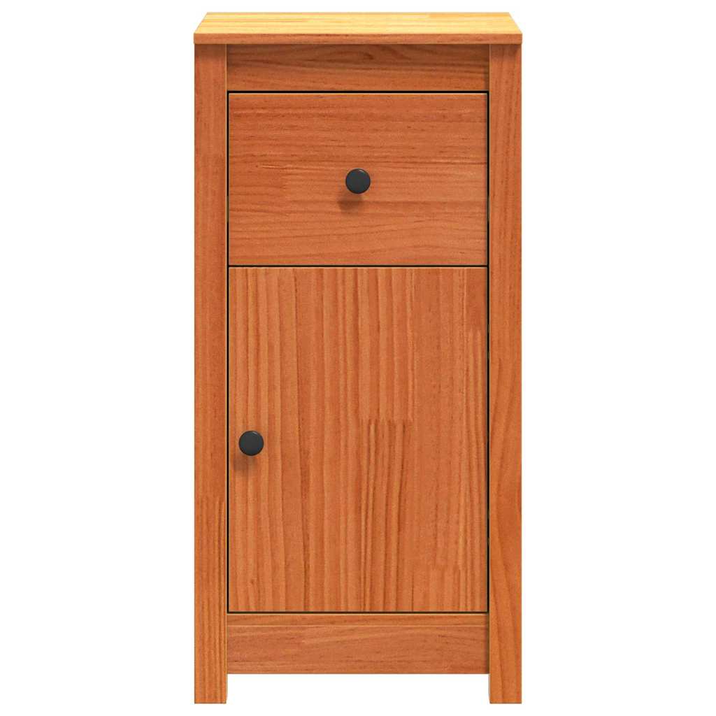 Buffet avec tiroir 2 pcs Brun cire 39 x 34,5 x 80 cm Pin massif - XIOS