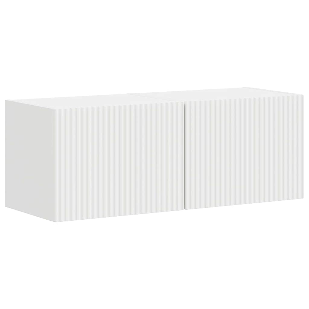 Meuble TV mural 2 pcs Blanc 39 x 31 x 29,5 cm Bois d'ingénierie - XIOS