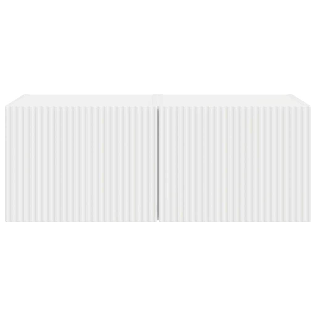 Meuble TV mural 2 pcs Blanc 39 x 31 x 29,5 cm Bois d'ingénierie - XIOS