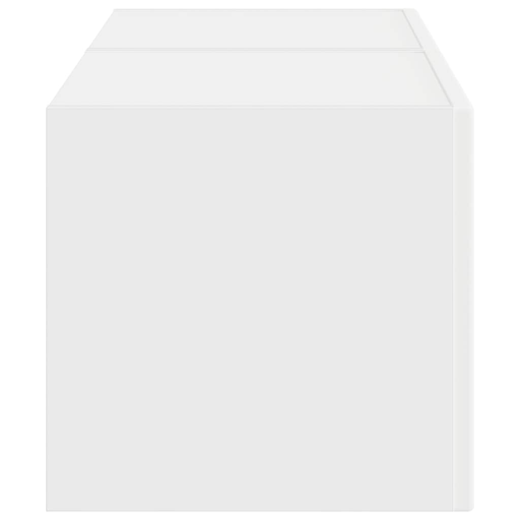 Meuble TV mural 2 pcs Blanc 39 x 31 x 29,5 cm Bois d'ingénierie - XIOS