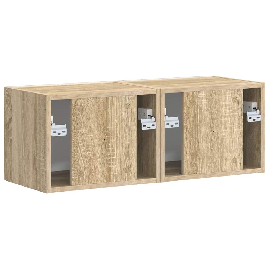Meuble TV mural Montage mural 2 pcs Sonoma 39 x 31 x 29,5 cm - XIOS