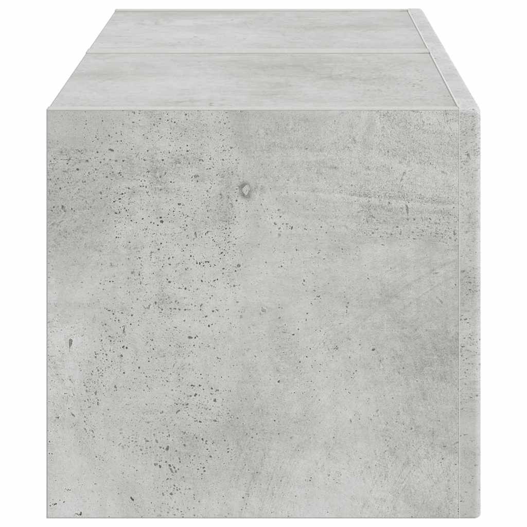 Meuble TV mural 2 pcs Béton 39 x 31 x 29,5 cm Bois d'ingénierie - XIOS