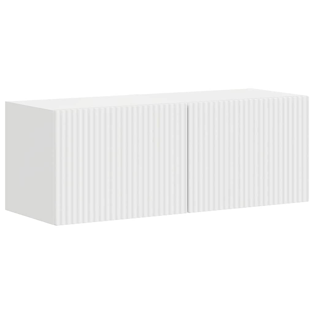 Meuble TV mural 2 pcs Blanc Brillant 39 x 31 x 29,5 cm - XIOS