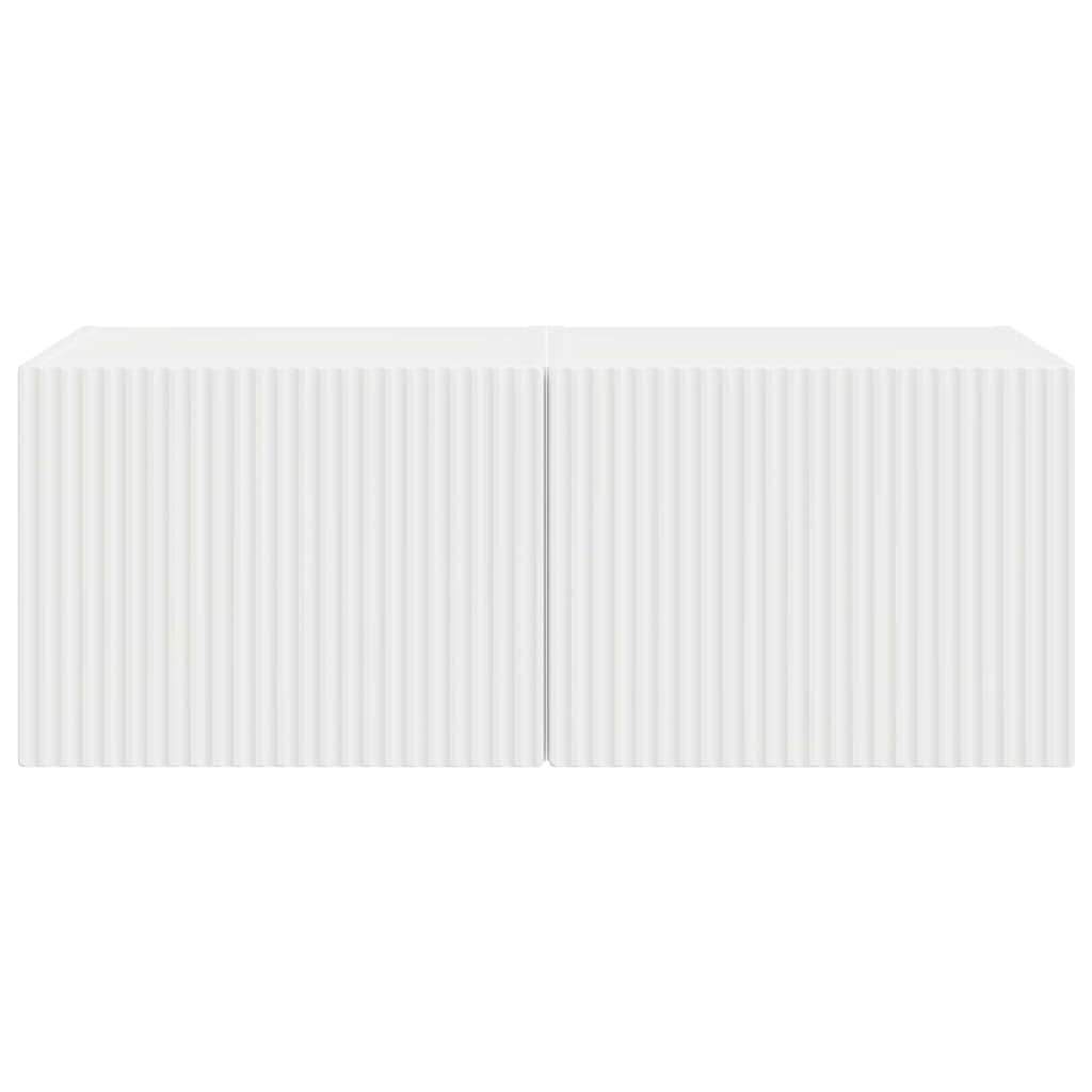 Meuble TV mural 2 pcs Blanc Brillant 39 x 31 x 29,5 cm - XIOS