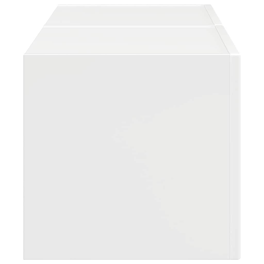 Meuble TV mural 2 pcs Blanc Brillant 39 x 31 x 29,5 cm - XIOS