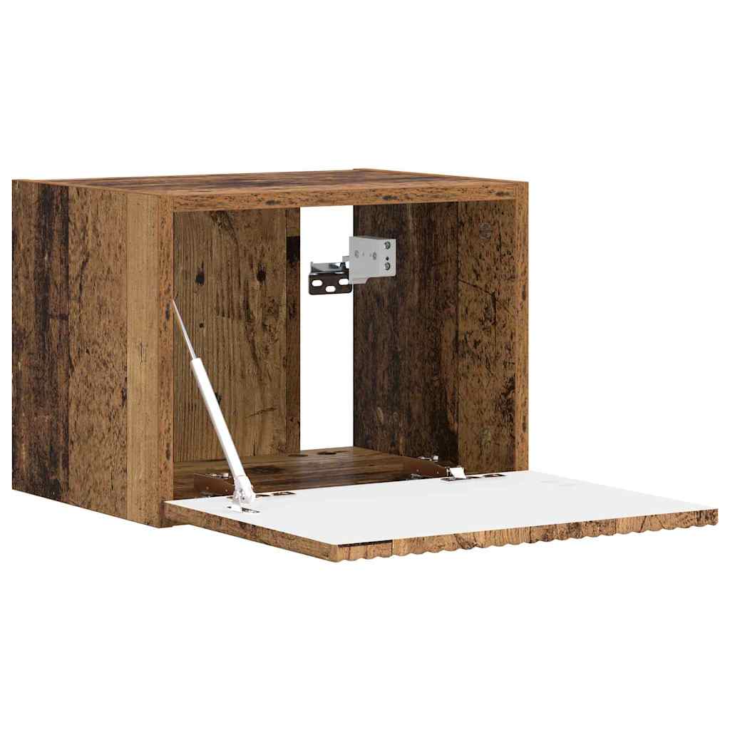 Meuble TV mural 2 pcs Chêne fumé 39 x 31 x 29,5 cm - XIOS