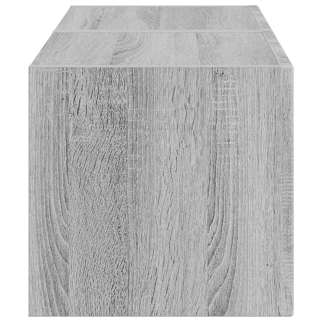 Meuble TV mural 2 pcs Gris Sonoma 39 x 31 x 29,5 cm - XIOS