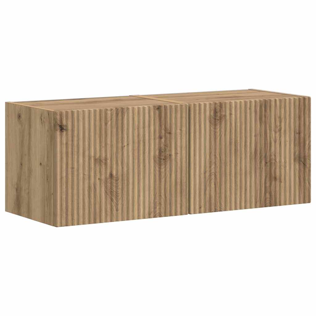 Meuble TV mural 2 pcs Chêne artisan 39 x 31 x 29,5 cm - XIOS