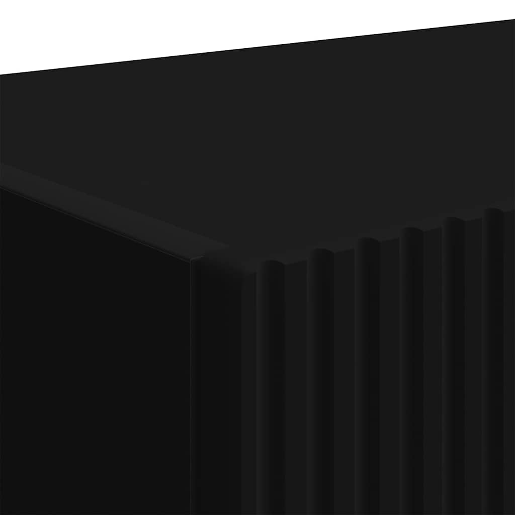 Meuble TV mural 2 pcs Noir 60 x 31 x 29,5 cm Bois d'ingénierie - XIOS