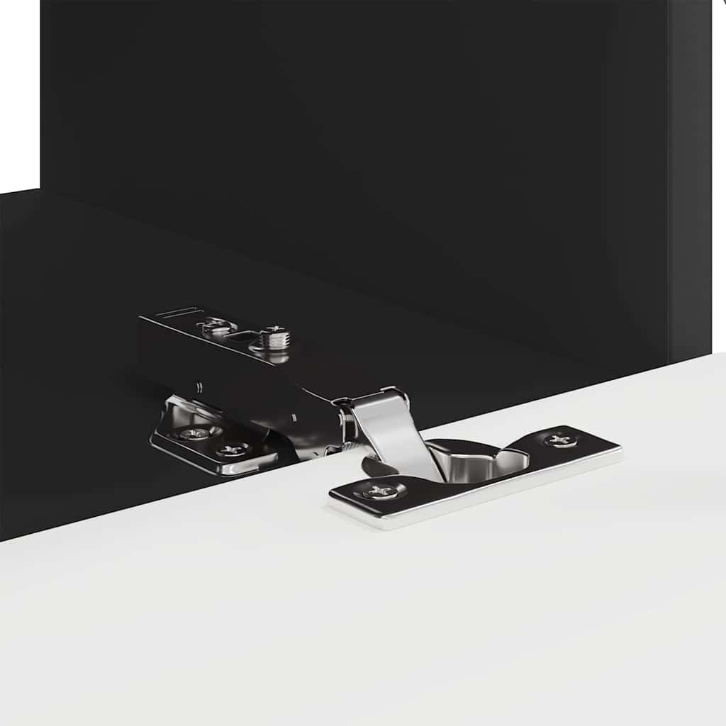 Meuble TV mural 2 pcs Noir 60 x 31 x 29,5 cm Bois d'ingénierie - XIOS