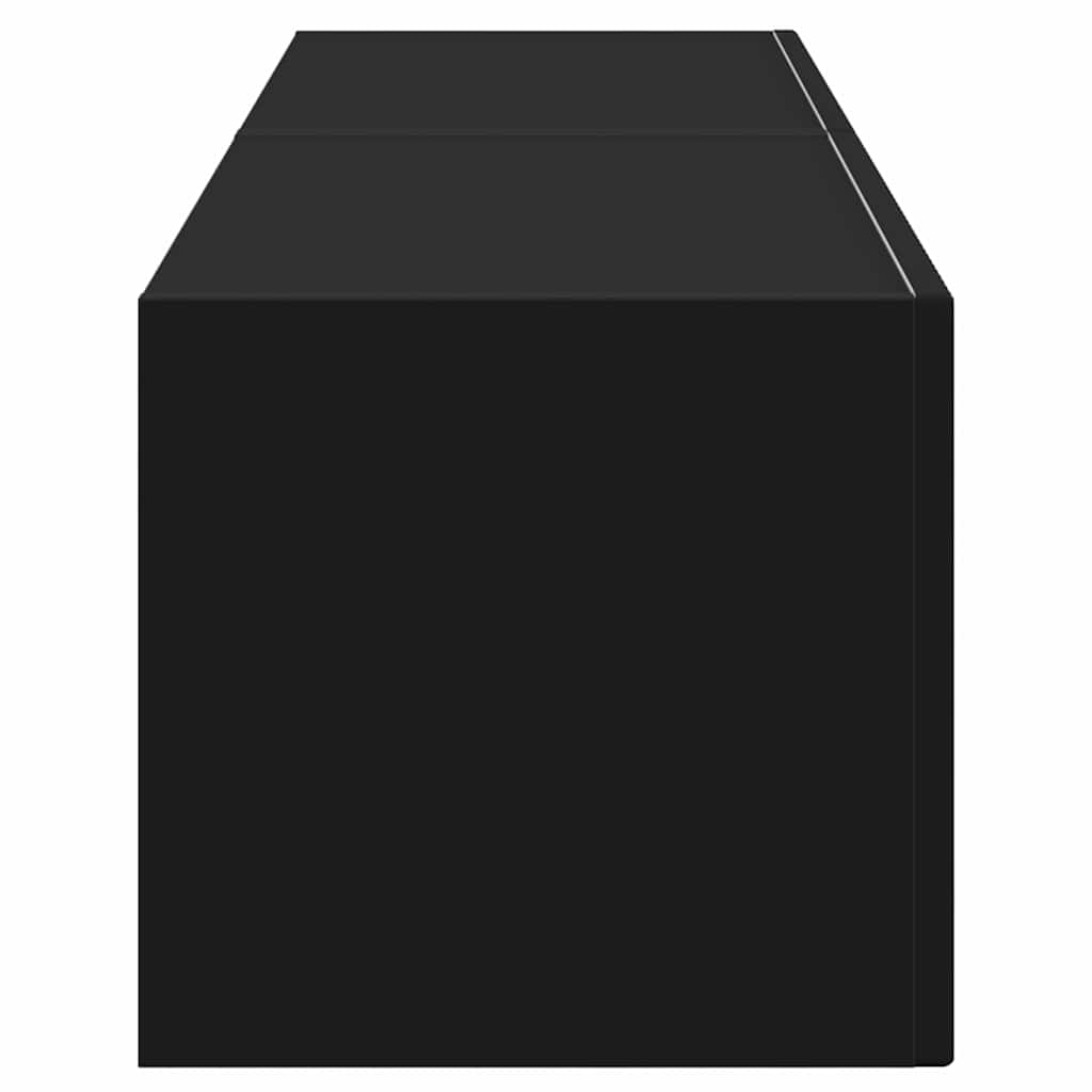 Meuble TV mural 2 pcs Noir 60 x 31 x 29,5 cm Bois d'ingénierie - XIOS