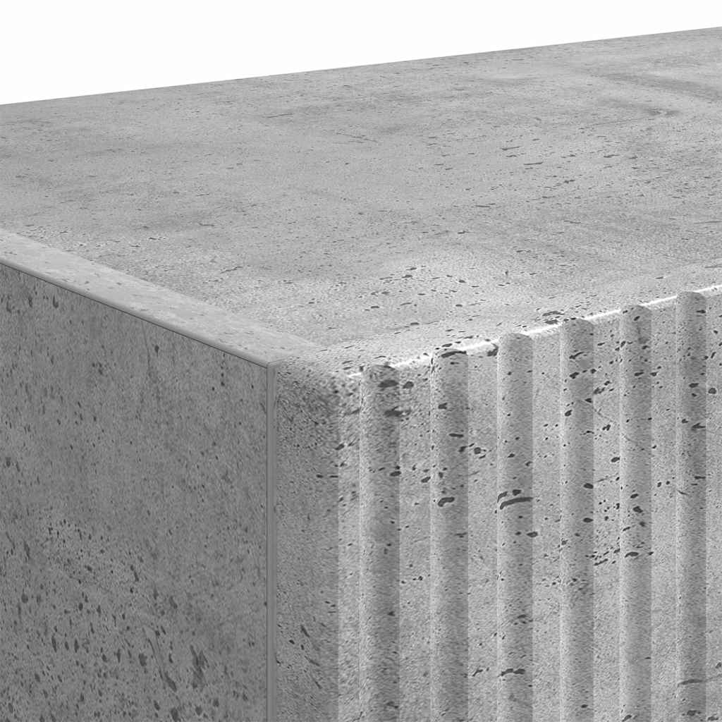 Meuble TV mural 2 pcs Béton 60 x 31 x 29,5 cm Bois d'ingénierie - XIOS
