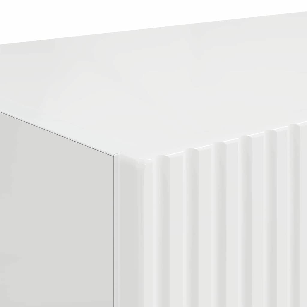 Meuble TV mural 2 pcs Blanc Brillant 60 x 31 x 29,5 cm - XIOS