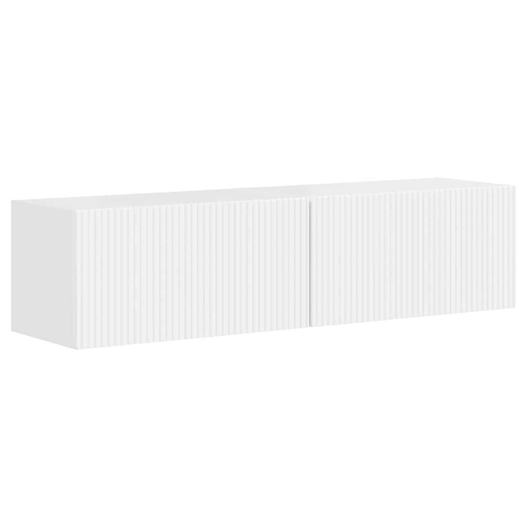 Meuble TV mural 2 pcs Blanc Brillant 60 x 31 x 29,5 cm - XIOS
