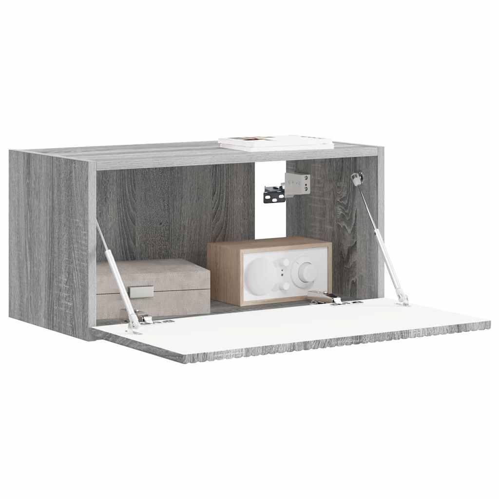 Meuble TV mural Gris Sonoma 60 x 31 x 29,5 cm Bois d'ingénierie - XIOS