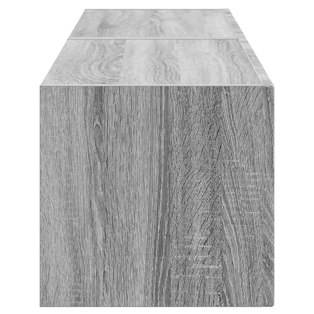 Meuble TV mural 2 pcs Gris Sonoma 60 x 31 x 29,5 cm - XIOS