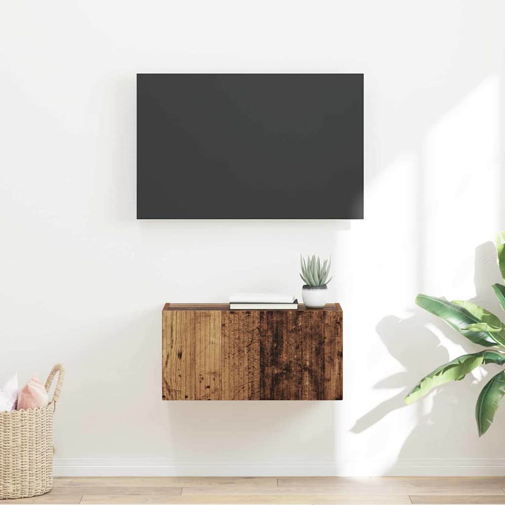 Meuble TV mural Bois Ancien 60 x 31 x 29,5 cm Bois d'ingénierie - XIOS