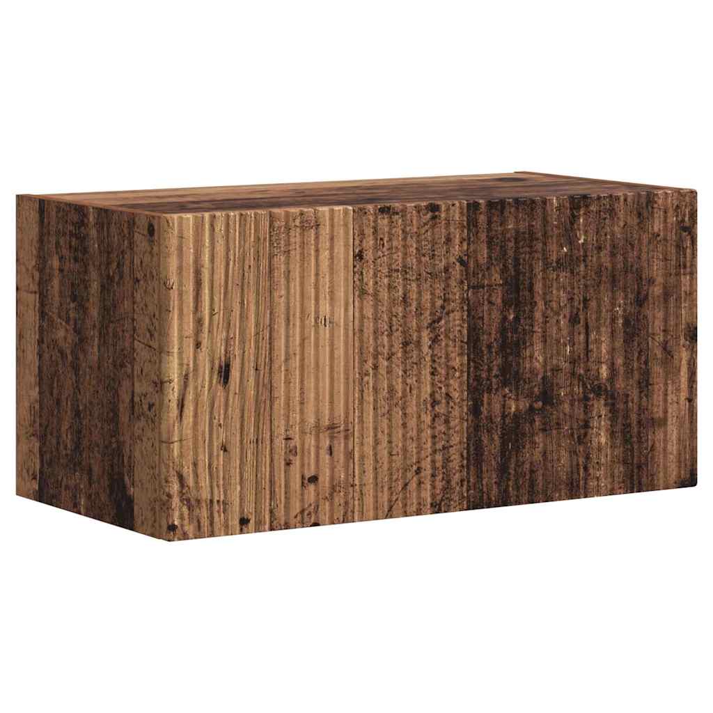 Meuble TV mural 2 pcs Bois Ancien 60 x 31 x 29,5 cm - XIOS