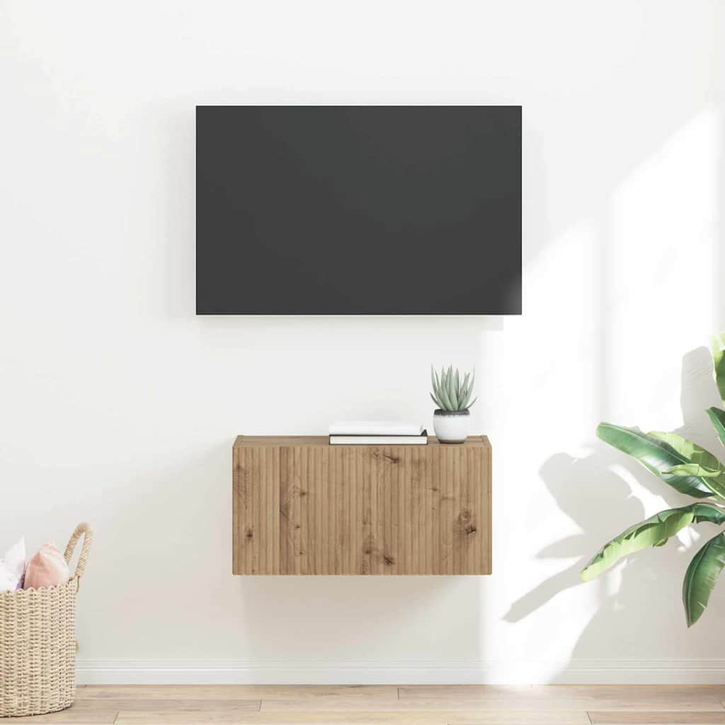 Meuble TV mural 60 x 31 x 29,5 cm Chêne artisan - XIOS