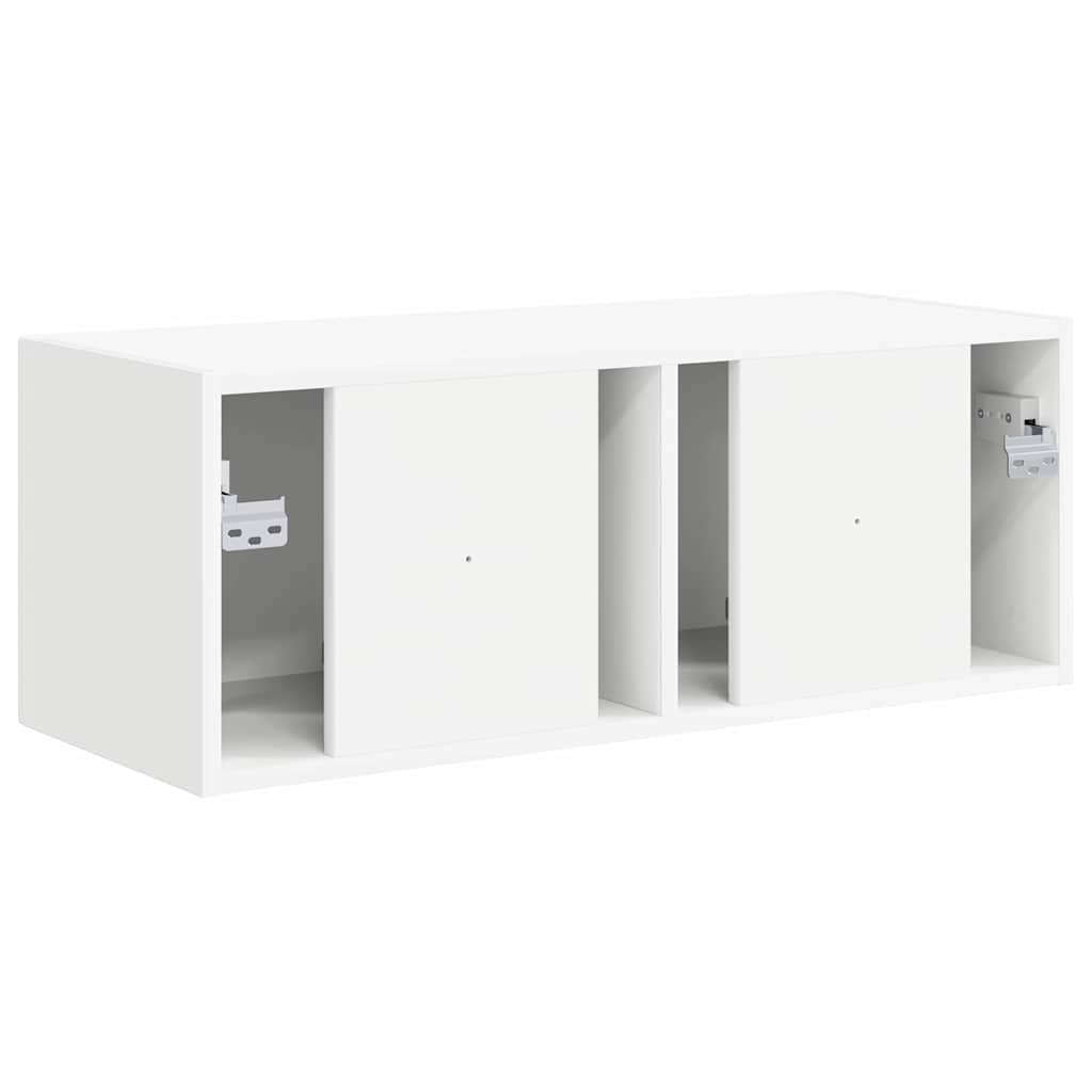 Meuble TV mural Blanc 78,5 x 31 x 29,5 cm Bois d'ingénierie - XIOS
