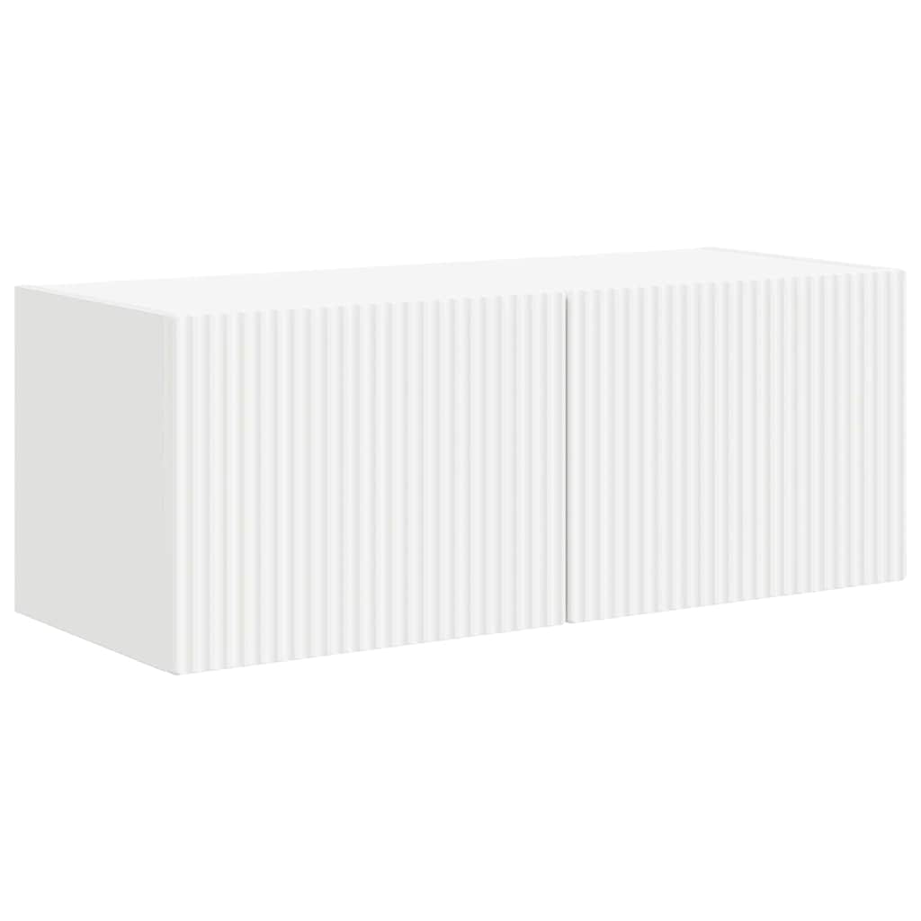 Meuble TV mural Montage mural 2 pcs Blanc 78,5 x 31 x 29,5 cm - XIOS