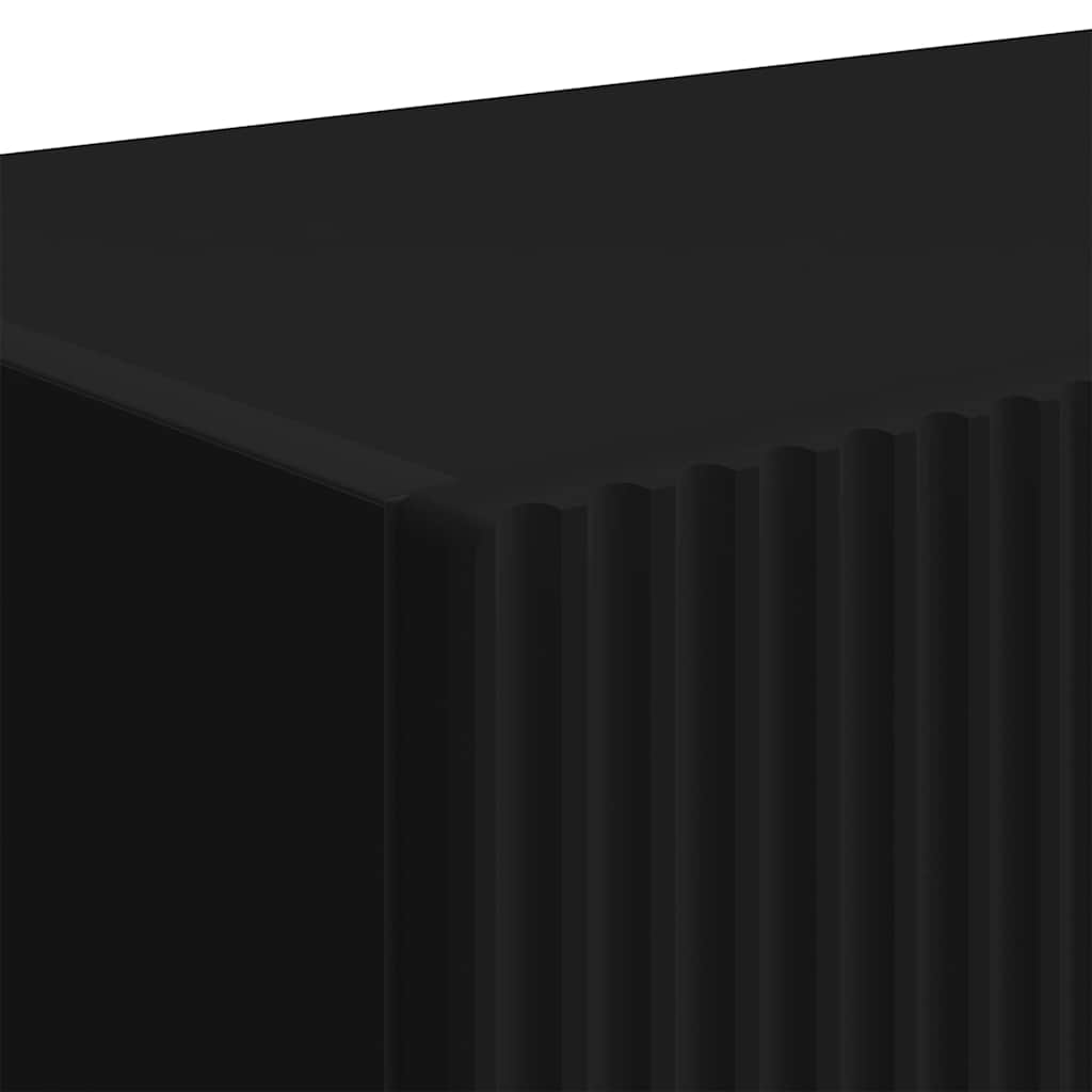 Meuble TV mural Noir 78,5 x 31 x 29,5 cm Bois d'ingénierie