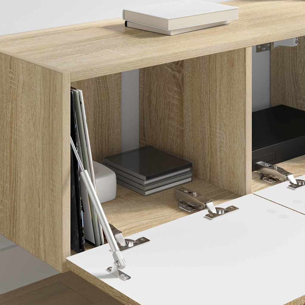 Meuble TV mural Sonoma 78,5 x 31 x 29,5 cm Bois d'ingénierie - XIOS