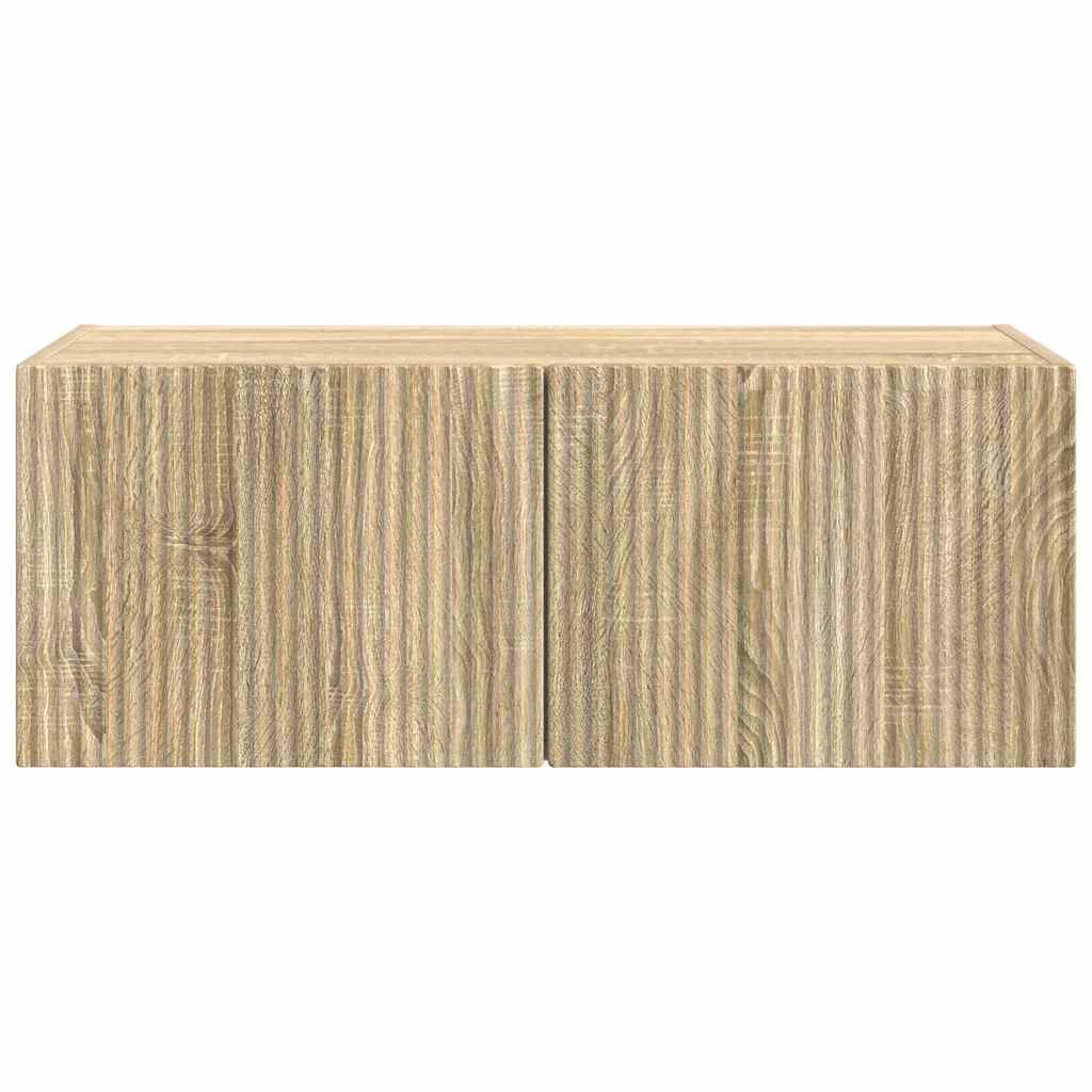 Meuble TV mural Sonoma 78,5 x 31 x 29,5 cm Bois d'ingénierie - XIOS