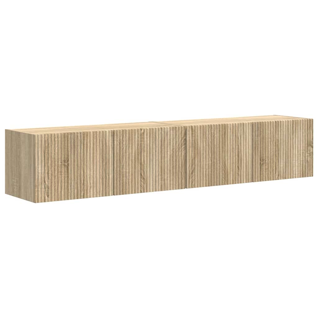 Meuble TV mural Montage mural 2 pcs Sonoma 78,5 x 31 x 29,5 cm - XIOS