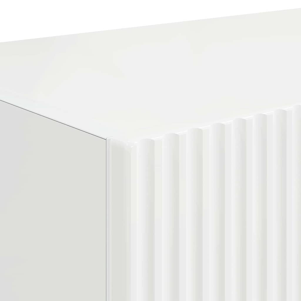 Meuble TV mural Blanc Brillant 78,5 x 31 x 29,5 cm - XIOS